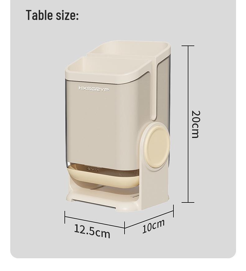 Wall-Mounted Anti-Mildew Chopstick and Utensil Holder With Draining Shelf.