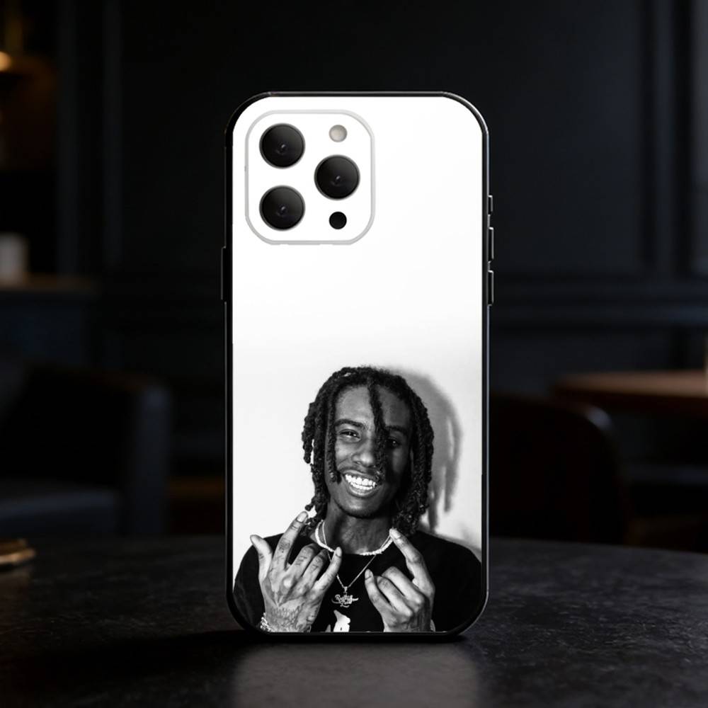 

O-OsamaSon Rapper Phone Case For iPhone 17,16,15,14,13,12,11 Plus,Pro,Max,Mini Silicone black Soft Cover iPhone14Pro