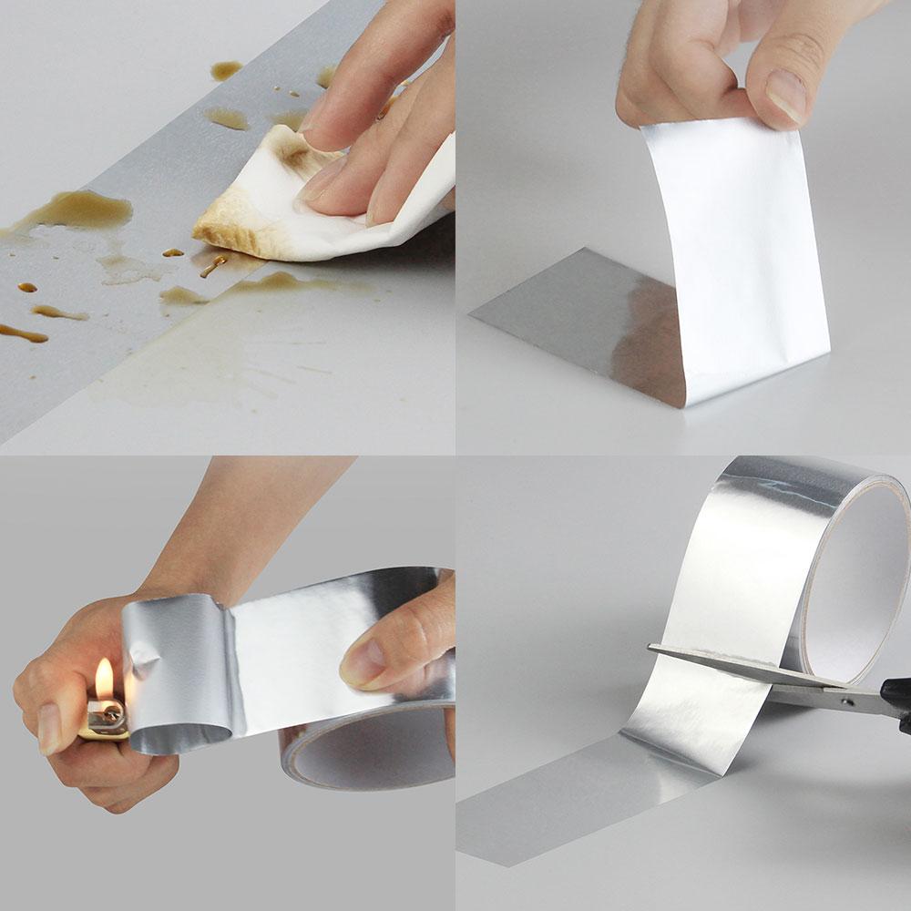 Dach Auslaufsicheres Wasserdichtes Band Aluminiumfolie Klebstoff Super Klebriges Tuch Rissreparatur Anti-Auslauf Rohre Küchenwände Aufkleber