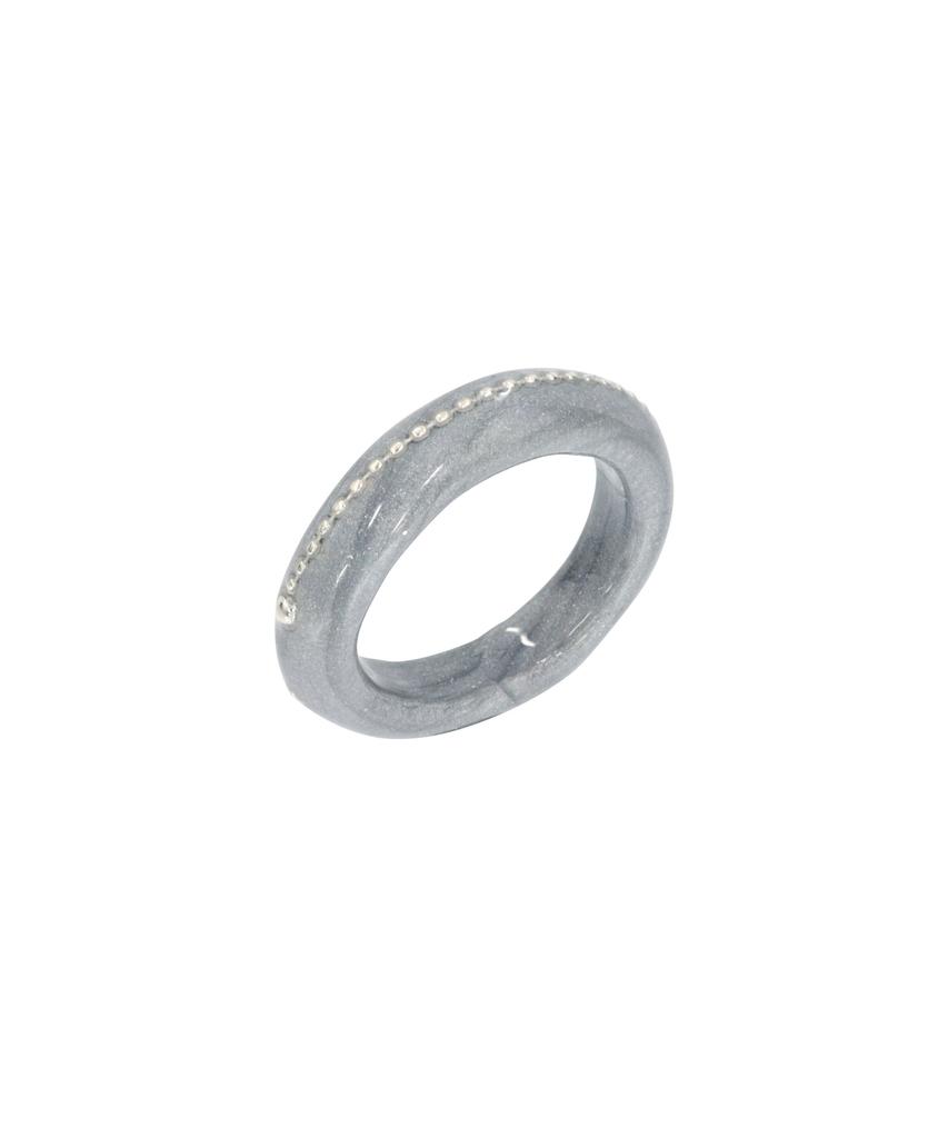 Nff Silver Radiance Ring-Grey