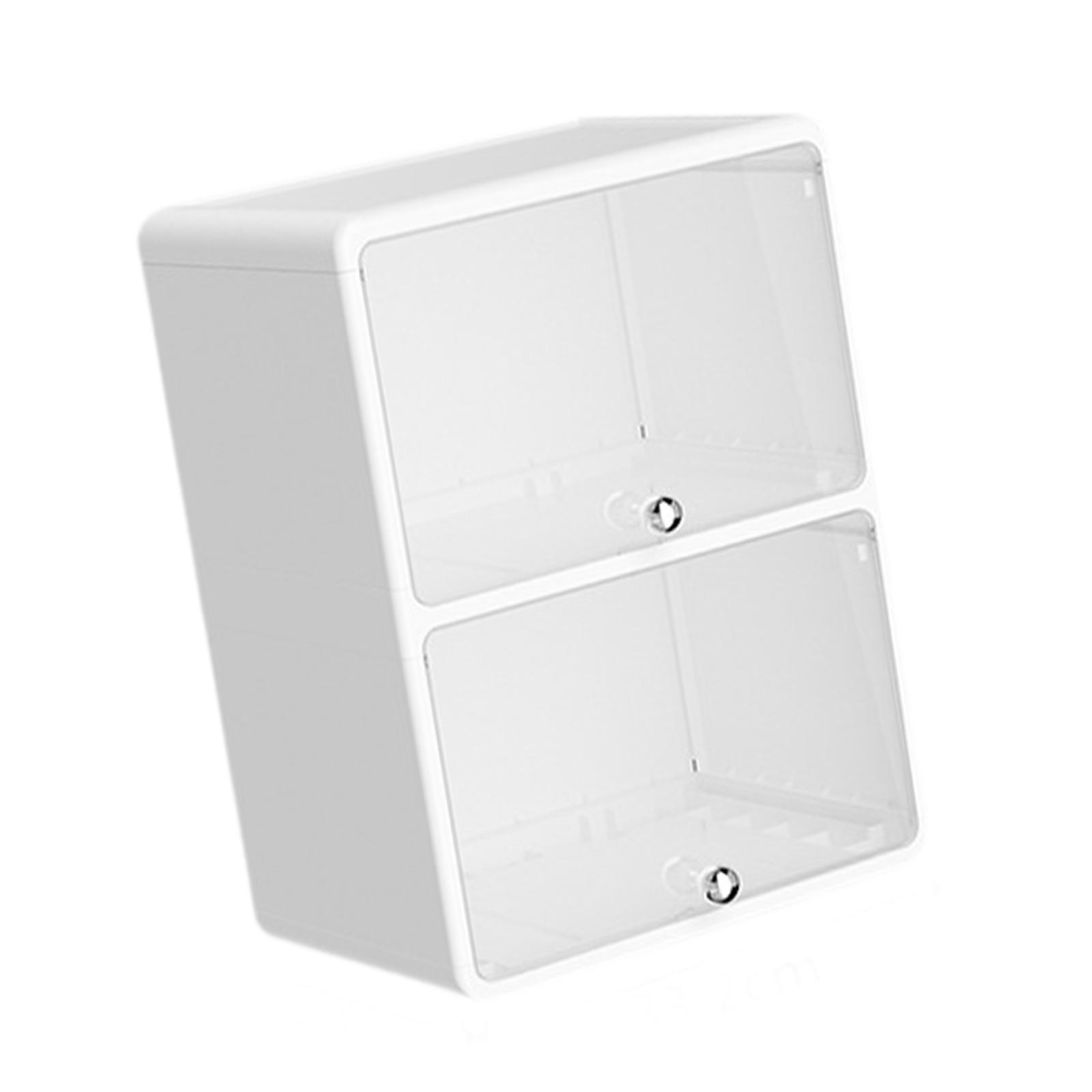 

Desktop Storage Box Smooth Sturdy for Makeup Office Compact Multifunctional Flip Lid Nordic Wear Resistant Office Organizer