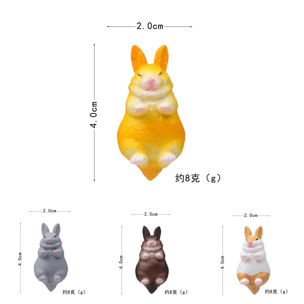 Japanese Cartoon Resin Bunny Magnet Refrigerator Decor For Kids And Home