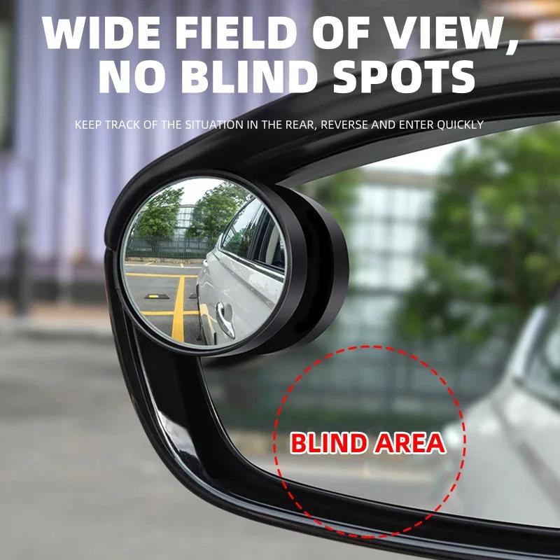 Car Wide Angle Rain Eyebrow Small Round Mirror For Ford Mustang BA Shelby SYNus King GTX1 Ka Fusion Focus F-150 Transit Ranger