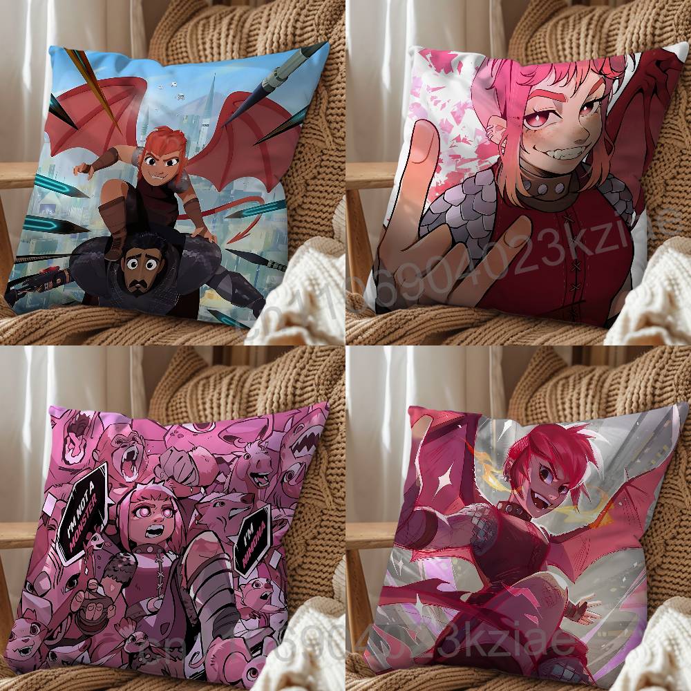 Im Not a Monster Ballister Nimona Cushion Cover Suitable For Sofa Car Bedroom Office Cushions Decorative Pillow Case
