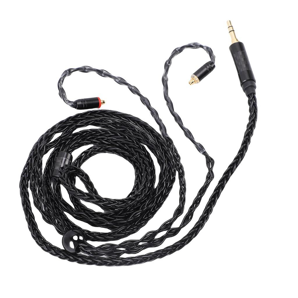 IEM Cable Fit for SE535 SE846 Earphone 16 Core Silver Plated OFC Earphone Cord MMCX To 3.5mm Cable