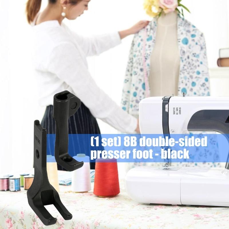 2PCS Heavy Duty Iron Sewing Presser Feet Industrial Sewing Machine Accessories for Shirts Curtains Bedding Stitching