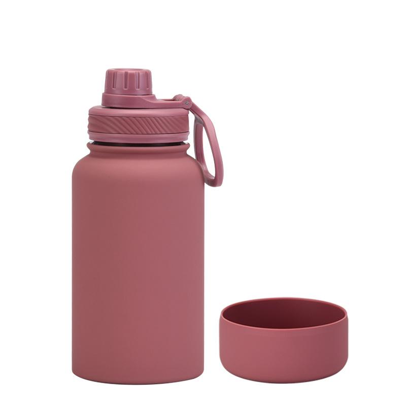 650Ml Stainless Steel Thermos Cup Non-Slip Outdoor Portable Water Cup Simple Wide Mouth Sports Kettle