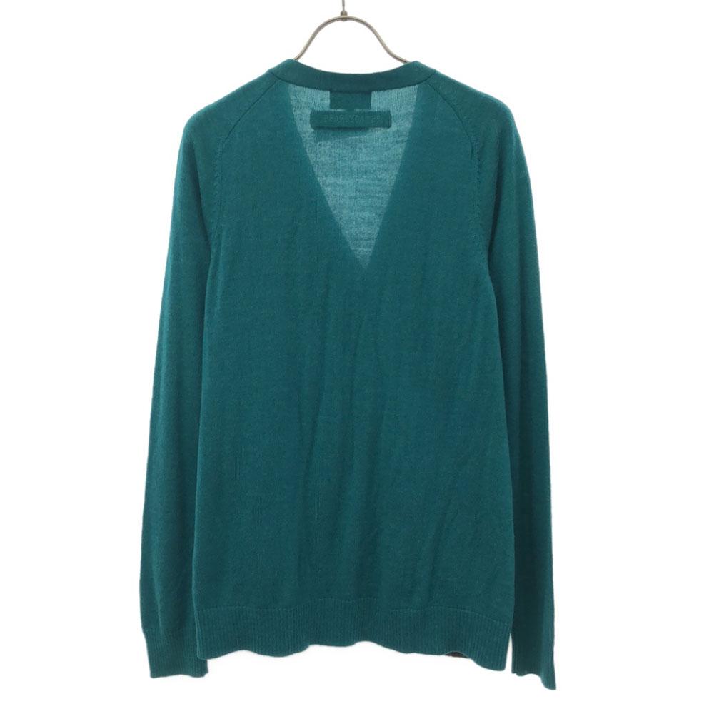 Pearly Gates Golf Long Sleeve Knit Cardigan 4 Gray X Green Sweater Men's Used