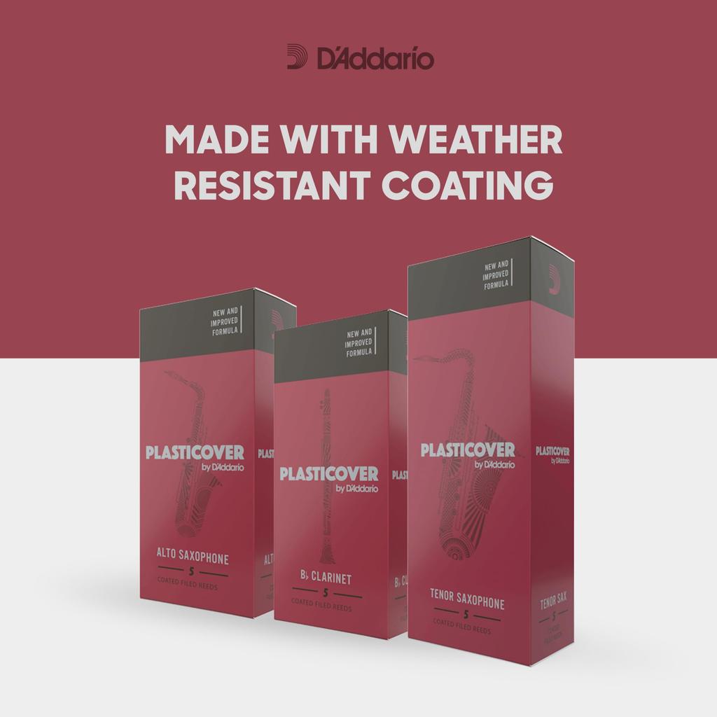 WoodWinds Alto Saxophone Reeds Plasticover by RRP05ASX350 5 Reeds per Pack D'Addario D'Addario D'Addario [Hardness 3.5]