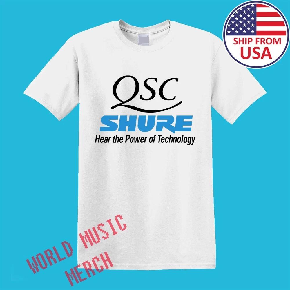QSC Shure Audio Men s White Size S-5XL S