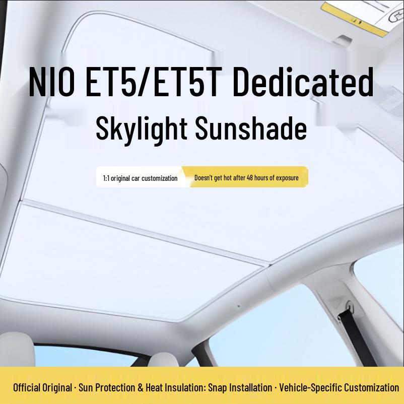 Sunshade for NIO ET5/ET5T Panoramic Sunroof - UV Blocking Heat Insulation. ET5T - Integrated