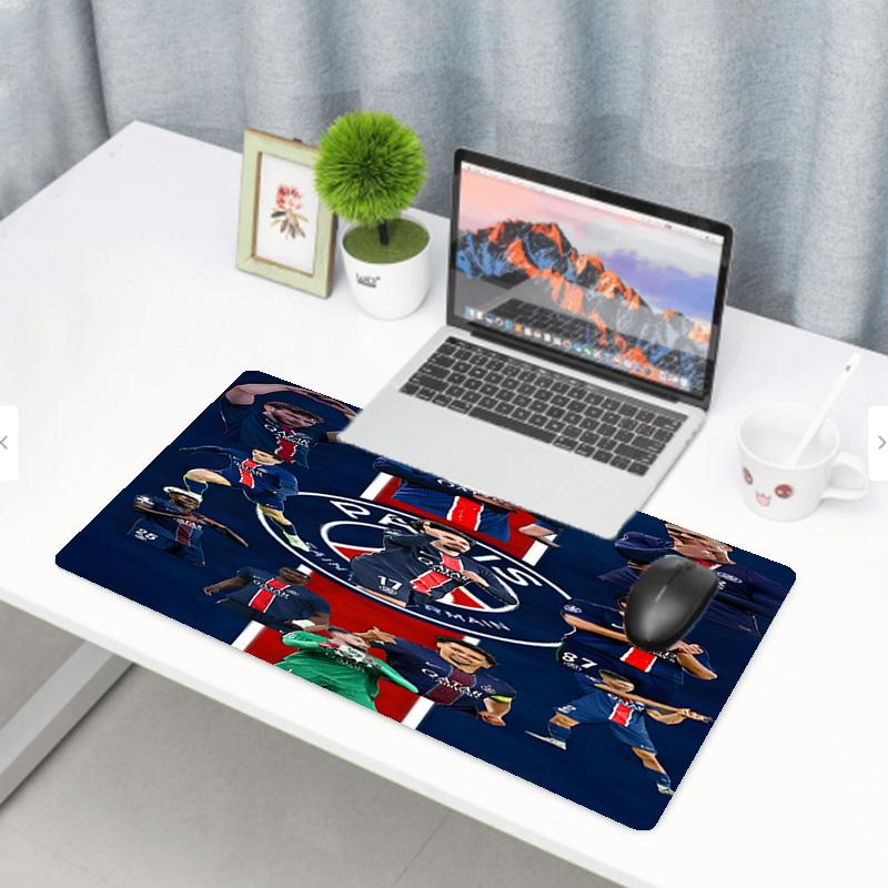 Paris Saint Germain Print Mouse Pad, Anti‑Slip Desktop keyboard Mat, for PC Laptop Gaming Working Daily Use, Cool Festival Birthday Gift