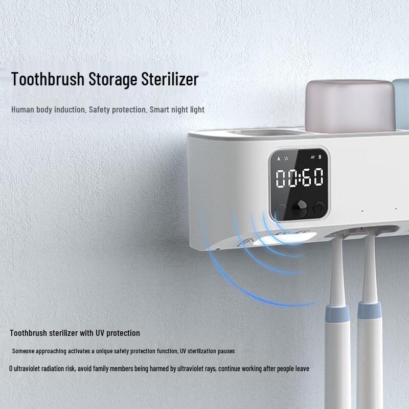 HALMEE Smart UV Sterilizing Toothbrush Holder & Dryer