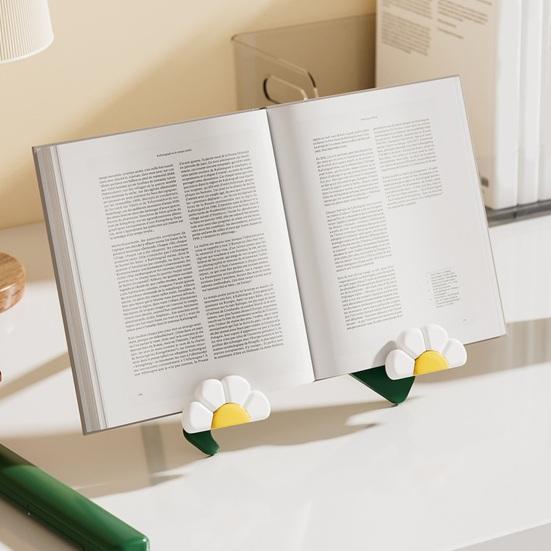 Bookshelf Three-Layer Staggered Display Stand Flower Decor Triangular Stable Support Portable Foldable Book Rack