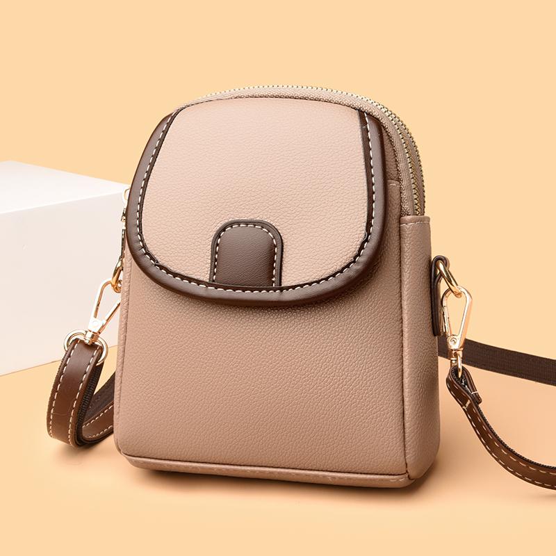 Mini Square Bags Bag Versatile Crossbody Shoulder Bag Casual Trendy Leather Bag Cellphone Bag for Women