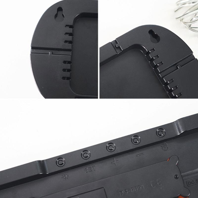 Stylish LED Digital Alarm Clock with Adjustable Brightness Wall Mount Clock Perfect for Bedroom, Offices,Home Decors