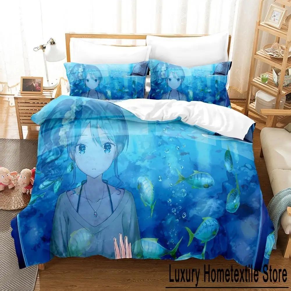 Cozy Lightweight Single Twin Full Queen King Aikatsu Size Bed Adult Kid Bedroom Sets 3D Print Anime Quilt