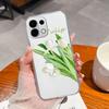 For Oppo K13 Realme GT7 C75 C75x V70 V70S P3 Ultra Thin Clear Phone Case Beautiful Tulip Pattern Soft Silicone Advanced Dustproof Shell For Oppo Cover