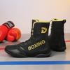 Professional Boxing Sneakers for Men New Style High Top Wrestling Shoes Non Slip Combat Sneakers Breathable Boxing Training Boot