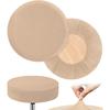 Bar Stool Covers Round, 2 Pcs Stool Slipcovers High Elastic, Circle Chair Covers, Soft & Easy To Clean Chair Seat Cushion Slipcover Fit for Stool of