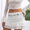 Y2K Adjustable Metal Belt Belly Chain for Women 2025 Trendy Jewelry Accessories Vintage Geometric Turquoise Body Chain