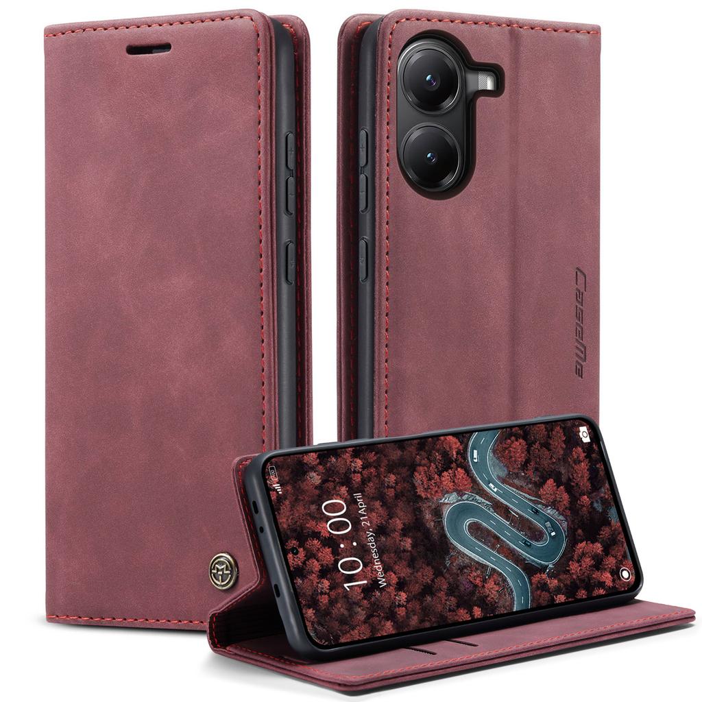 Pro Xiaomi Poco X7 Pro 5G Peněženkové pouzdro CASEME Série 013 PU Kůže Kryt na telefon Stojan