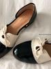 Fashion PU Leather Retro British Style Small Leather Shoes Brock Lace-up Women's Sandals Round Heel Single Shoes Female Pumps