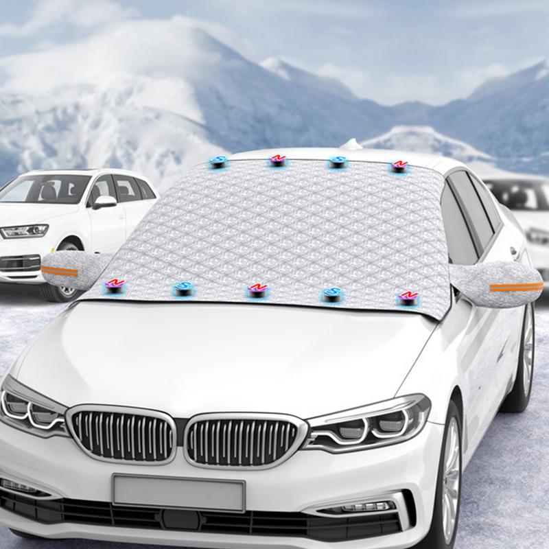 For Car Snow Cover For Car Windshield Cover For Snow & Ice Reflective Ice Removal Sunshade Mirrors Winter Protectors For Car Mpv