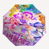 Rainbow, Bubble Guppies Themed Automatic Opening and Closing Umbrella, Compact Travel Umbrella, Lightweight and Portable, Suitable for Beach