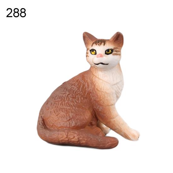 Simulation Mini Cats Kitty Figure Model Statue Home Ornaments Gift Kids Toy
