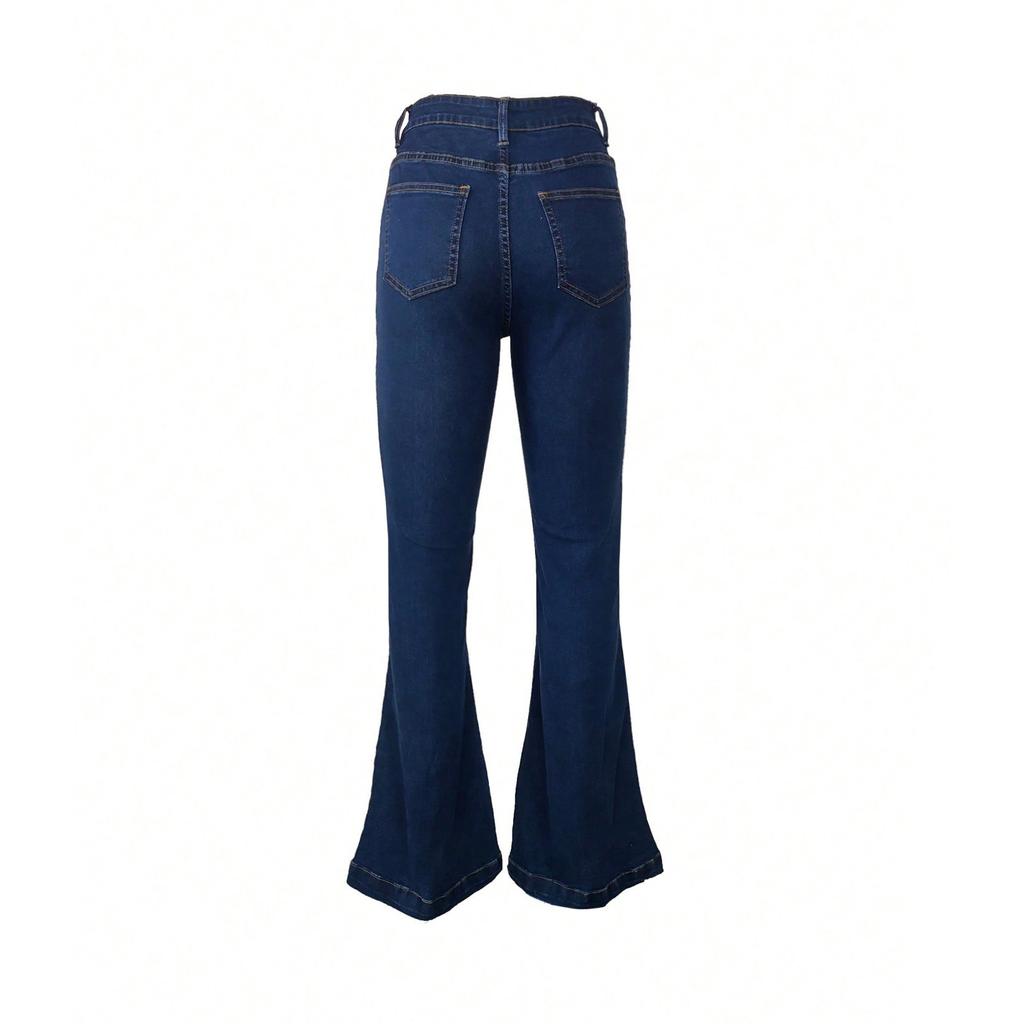 Women's Jeans Retro Color High Waisted Slim And Sexy Design Jeans