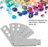 Jewellers Tools Diamond Gemstone Fan Measuring Tool Round Gem Gauge Multipurpose for Stone Jewelry Measuring Tool