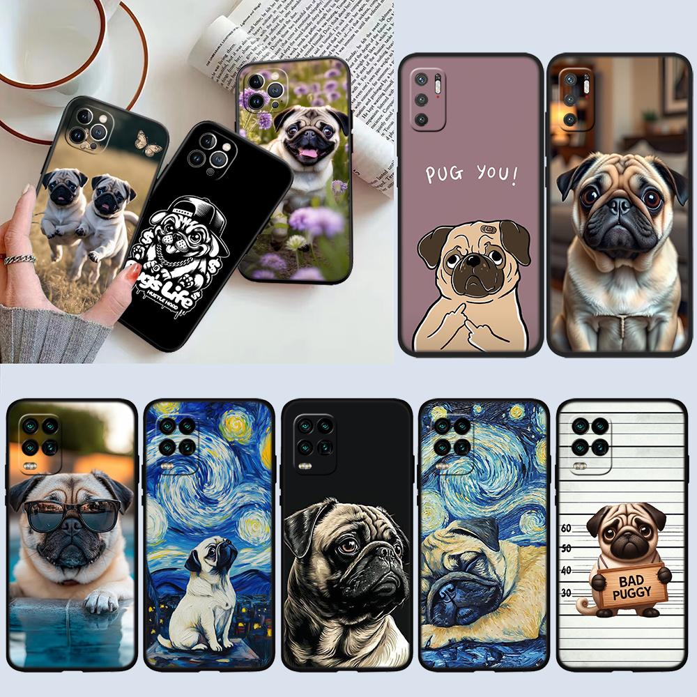 Cute Pug Dog New High-End Shell Phone Case for OPPO A3 Pro A72 A74 A76 A77 A77S A78 A79 A94 A95 A18 A40M A58