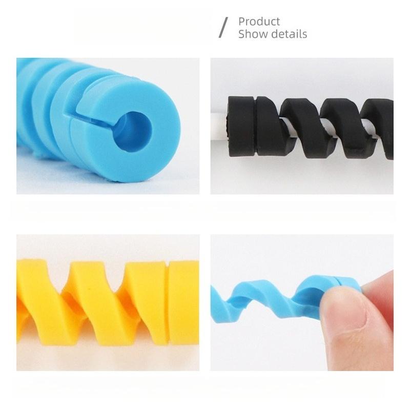 Cable Protector Silicone Data Line Saver Cord Cover for iPhone Samsung USB Charging Cable