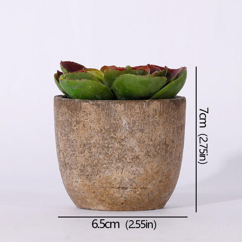 Mini Evergreen Artificial Succulent Plants Small Simulated Tree Pot Plants Fake Flowers Office Table Ornaments Home Garden Decor