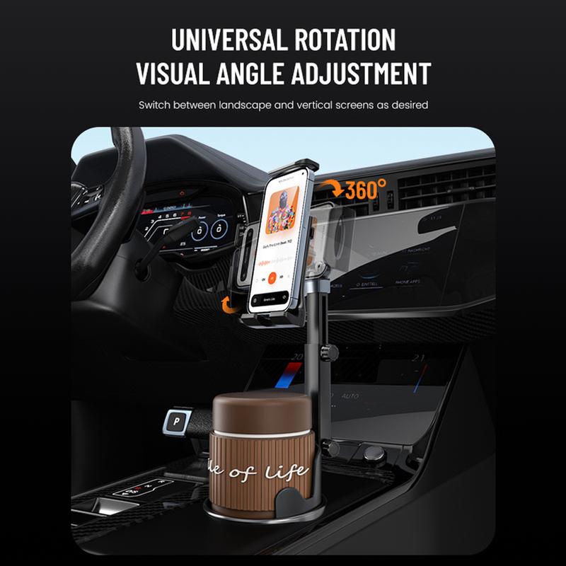 Cup Holder Tablet Stand Phone Mount for Car Universal 360° Adjustable Cell Phone Cup Holder Expander for Car Truck Smartphones