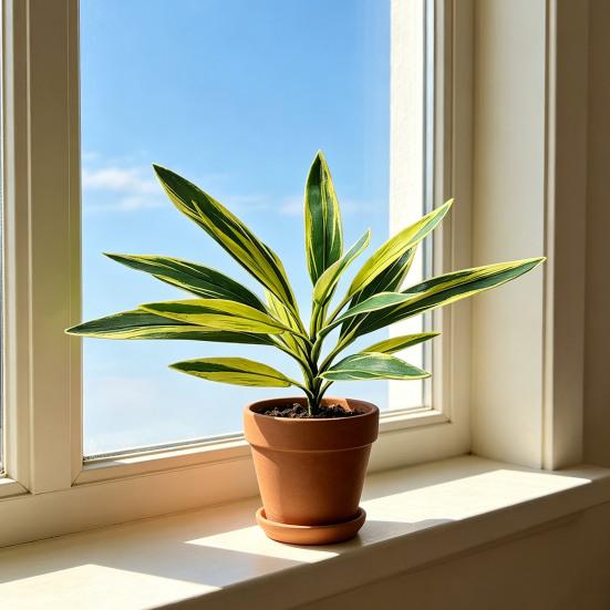 Large Realistic Artificial Fern And Plants with Green Dragon's Blood Tree Faux Foliage, UV Resistant Outdoor