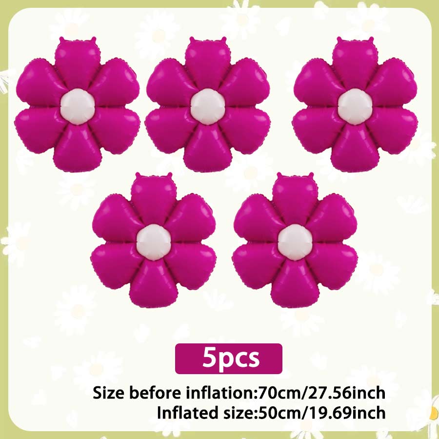 Candy Daisy Flower Balloon Sunflower Theme Aluminum Foil Balloon Birthday Party Shower Wedding Decoration Flower Balloon