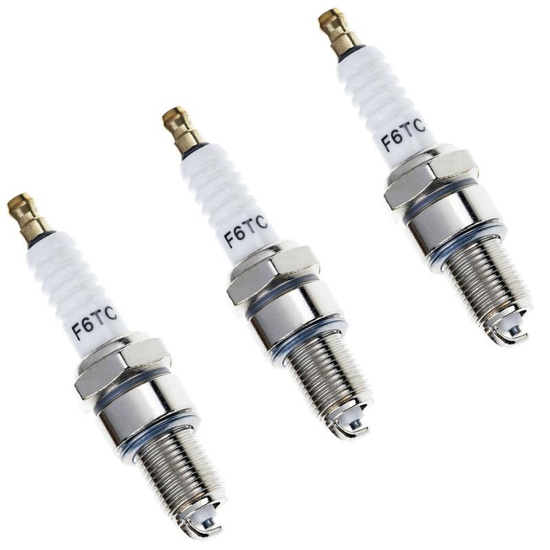 Pack of 3 Spark Plug F6TC Generator GX140 GX160 GX200 Kawasaki 92070-1024 0911007147 600LS 707LS 750LS 755LS 800LS C62LS FE65CPR