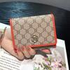 2025 New Short Wallet Genuine Leather Women Wallets Brand Designer Purse Two-toned Cowhide Billfold Triumphal Arch Card Holder