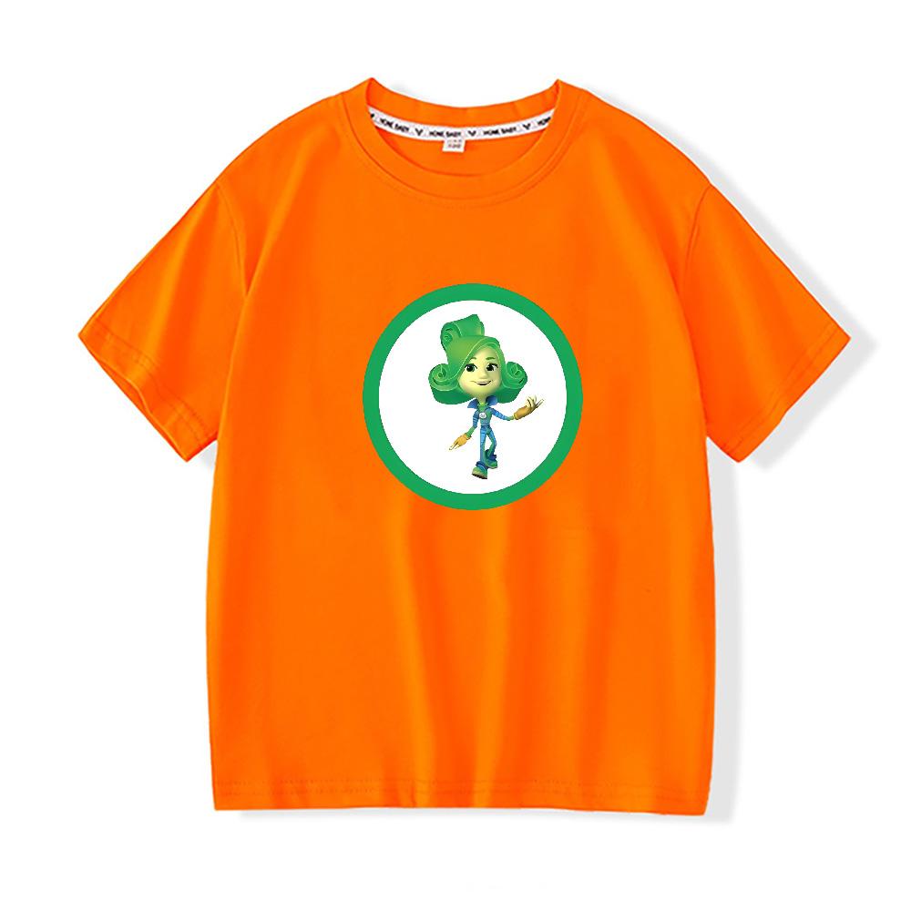 The Fixies Baby Girls T-SHIRT Summer Casual Short Sleeve Toddler Clothing Kids Soft 100%Cotton Funny T-shirt Anime T-shirt Cartoon Childrens  Tops