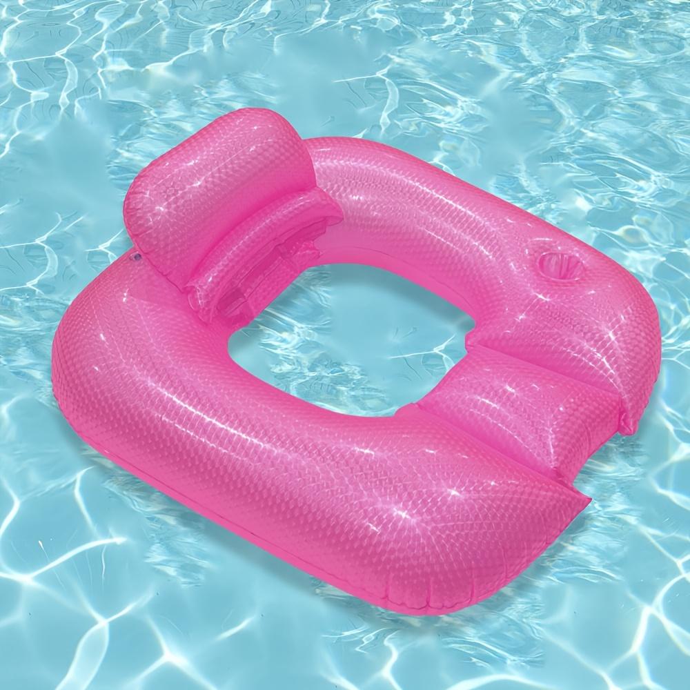Inflatable Pool Float Adult Pool Floaties Lounger Floats Floating Chair Raft With Backrest Water Floaty Lake Beach Party Toy Sets