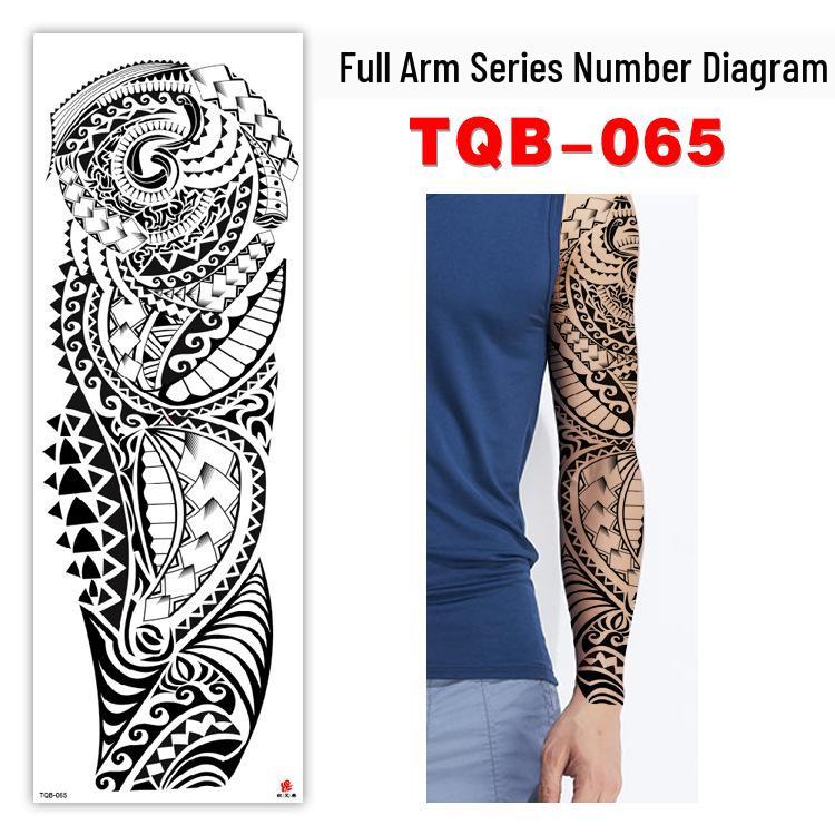 Waterproof Full Arm Customizable Big Flower Tattoo Stickers - TQB081-100