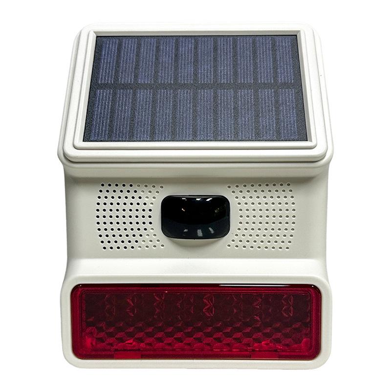 Wireless Solar-Powered Sound and Light Outdoor Siren Alarm