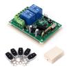Opener Transmitter+Receiver Learning Code(1527) Gate Garage ABS 2CH 433MHz Relay Wireless Remote Control Switch