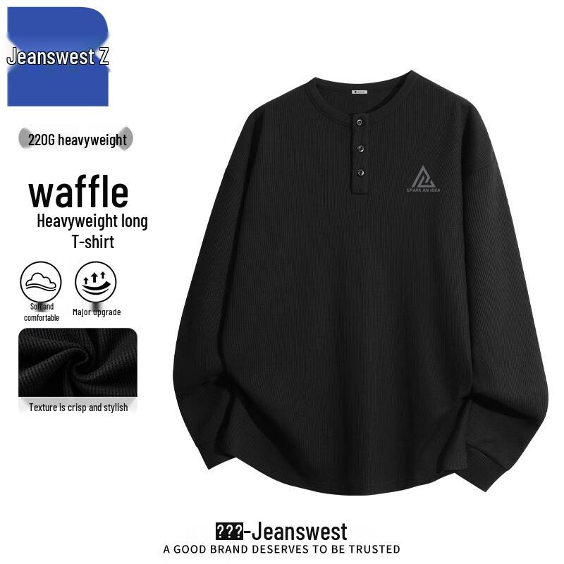 Jeanes Z Men's Retro Linear Triangle Print Pullover Sweatshirt