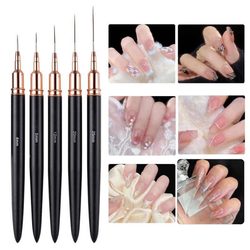 Nails Art Brush Nails Art Liner Brush Practical Nails Brush Nail Dotting Drawing Tool Nail Painting Pen for Salons