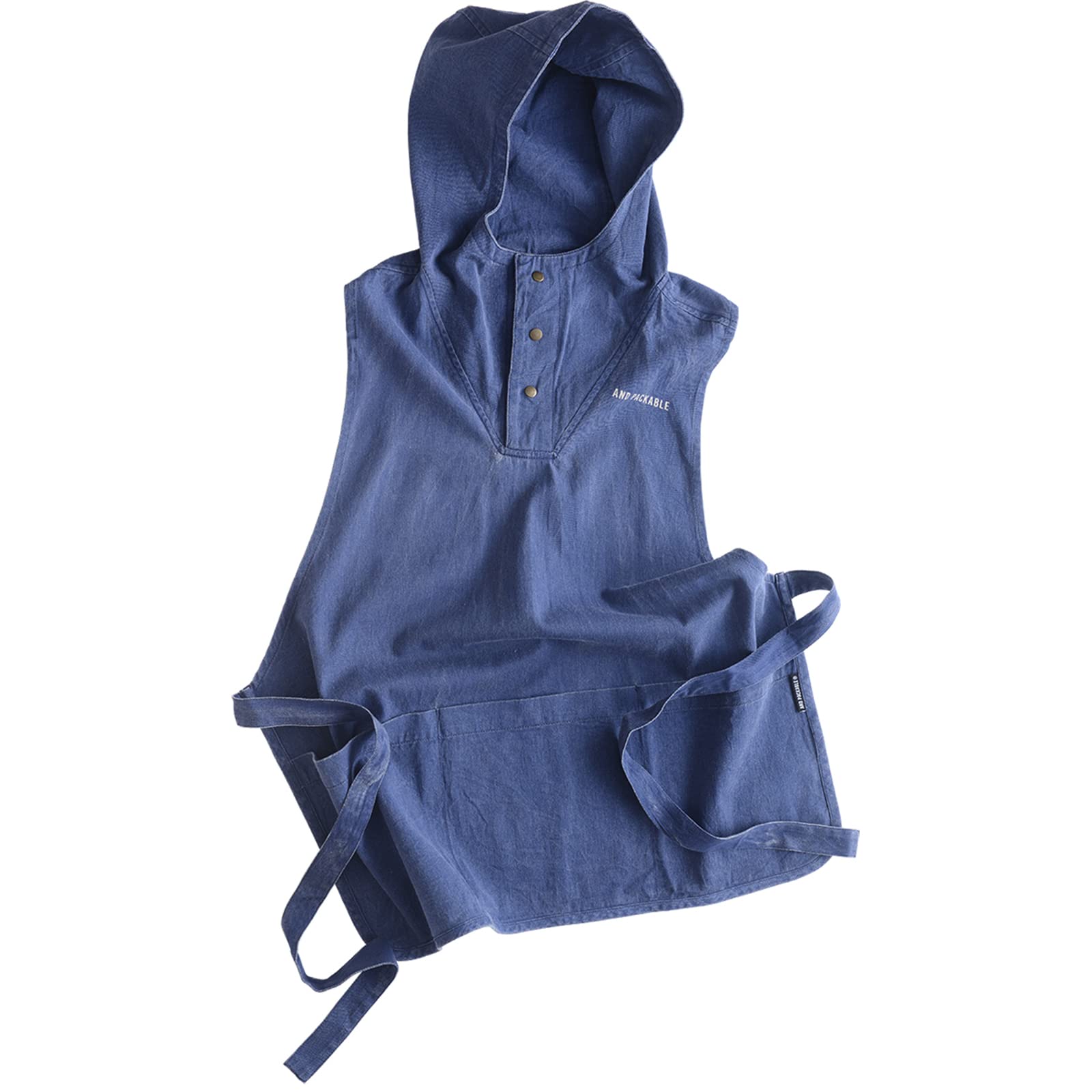 

AndPackable Length 72228 Apron, Unisex, Adult, 72cm, Hooded, Bibs, Navy,