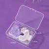 Dreamy Purple Gradient Cat Paw Number Candles - Creative Cartoon Cake Decorations