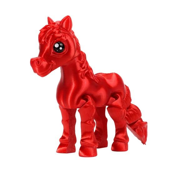 

3D-печатная фигурка лошади, подвижная лошадь, крылатый единорог, игрушка, гибкая фигурка животного, игрушка-непоседа с подвижными суставами для украшения дома, офиса, рабочего стола K